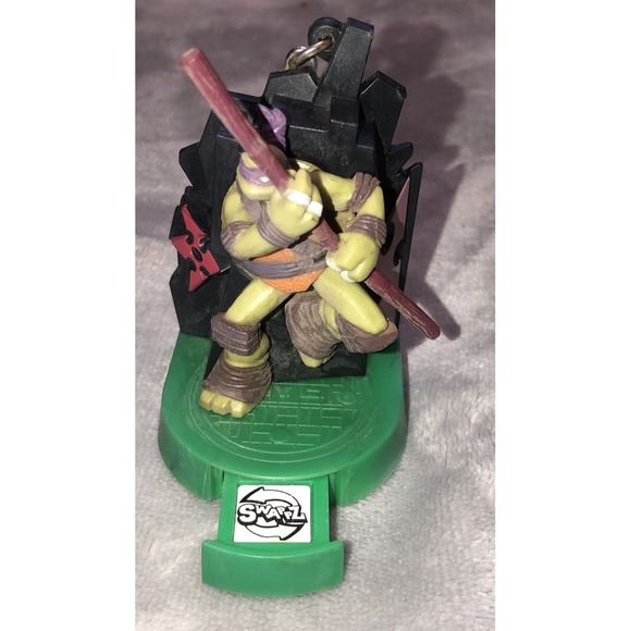 Swappz Teenage Mutant Ninja Turtles Donatello Nickelodeon 3" Keychain *fade,rust - Picture 1 of 10